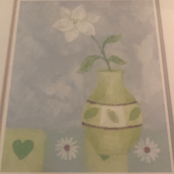 New - 4 Delightful Dais Flower Wood Framed Pictures - Picture 9 of 12